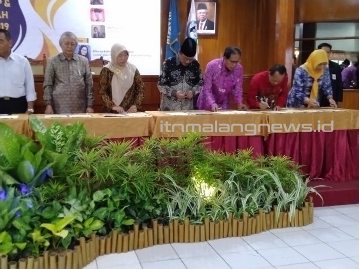 Rektor ITN Malang Tanda Tangani MoU dengan Perpustakaan Nasional