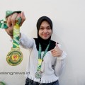Nurul Afni Hanifa, mahasiswa Teknik Sipil S-1, ITN Malang, meraih medali emas dan perak cabor catur pada Porprov VII Jawa Timur 2022, mewakili Kontingen Lumajang