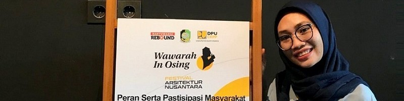 Haerunnisah, mahasiswa PWK S-1 ITN Malang juara 1 Lomba Public Speaking, Festival Arsitektur Nusantara Wawarah in Osing (WaOs) 2022